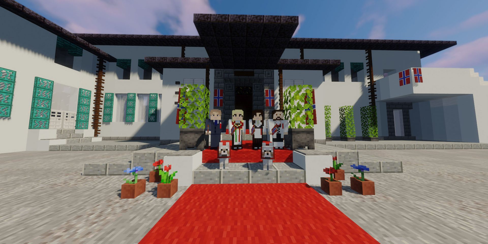 Kronprinsfamilien i Minecraft
