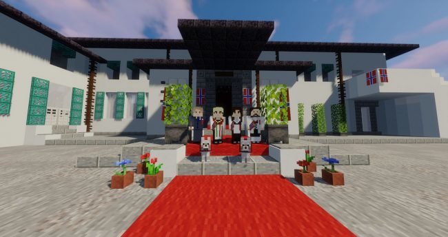 Kronprinsfamilien i Minecraft